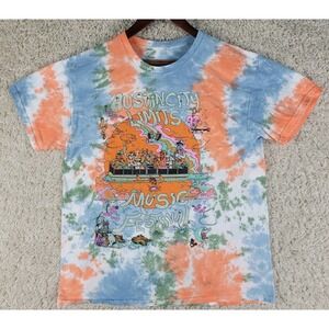 Austin City Limits T Shirt Mens L Orange Blue Tie Dye 2025 ACL Music Festival